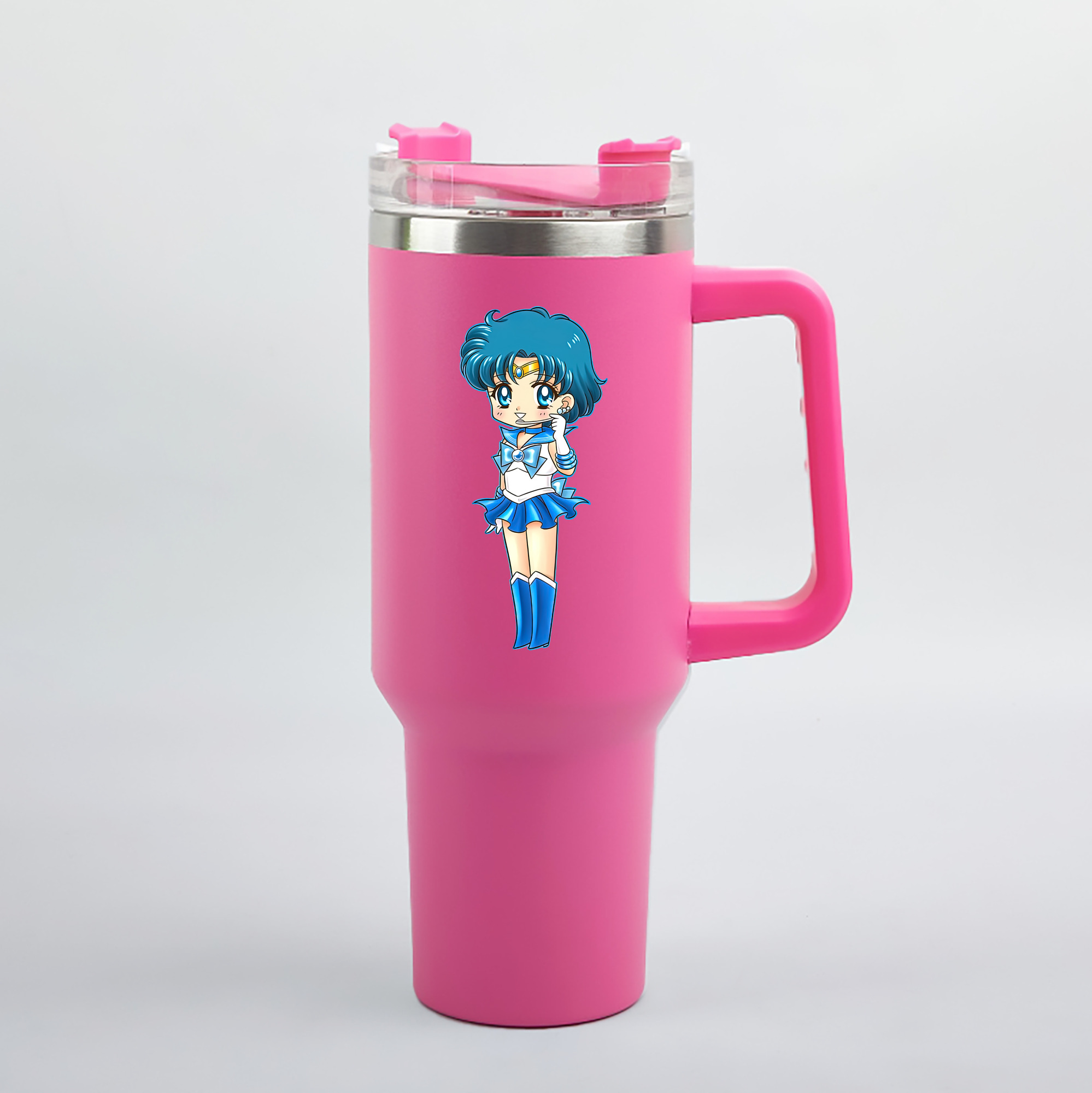 （画像用） 美少女戦士セーラームーン 水野 亜美 みずの あみ Sailor Moon Mizuno Ami 1200mL車用タンブラー（カラープリント）